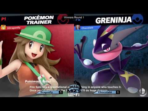 Smash @ Miz's WiFi 5 - Chocolaté (Greninja) vs. Dragonfly (Pokémon Trainer) Winners Round 1