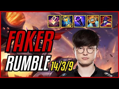 FAKER - RUMBLE vs ELISE JUNGLE - KR MASTER - PATCH 11.8