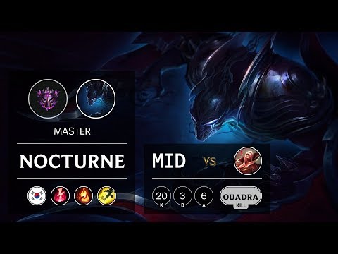 Nocturne Mid vs Vladimir - KR Master Patch 9.12