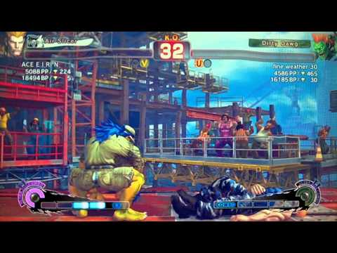 SSF4 AE:2012 ACE E I RI N (Guile) vs fine weather 30 (Blanka)