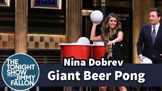 Giant Beer Pong with Nina Dobrev (2014)