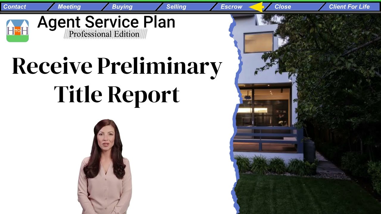 Receive Preliminary Title Report