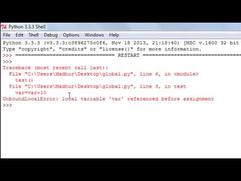 Python Programming Tutorial 40 Updating Global Variables