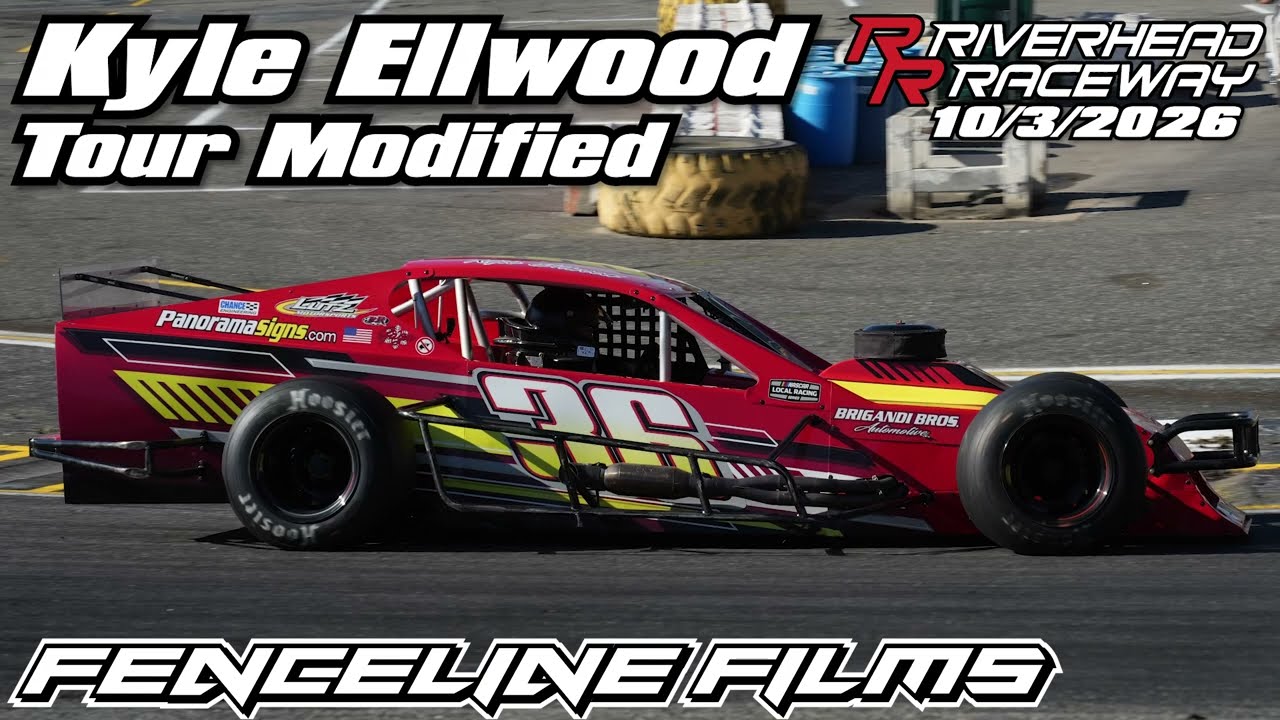 Kyle Ellwood Tour Modified Riverhead Raceway Baldwin Evans & Jarzombek 77 2026