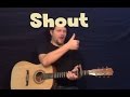 Shout (Isley Brothers) Easy Strum Guitar Lesson ...