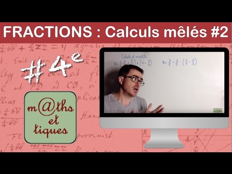 Perform mixed calculations ( + - x : ) of fractions - Fourth grade