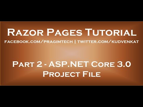 ASP NET core 3 0 project file