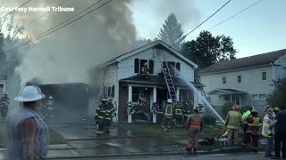 RAW VIDEO: House fire in Almond, courtesy Hornell Tribune