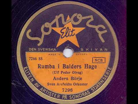 ANDERS BÖRJE SVEN AREFELDTS ORKESTER - RUMBA I BALDERS HAGE