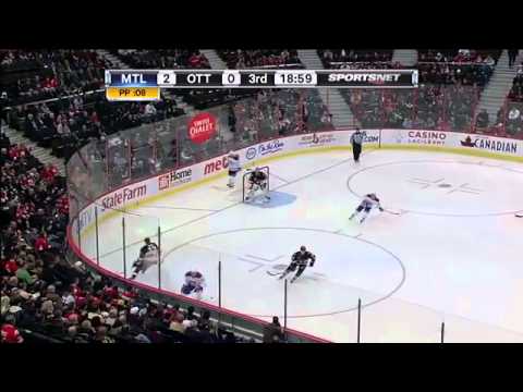 Montreal Canadiens Vs Ottawa Senators Highlights   11 04 2011 Smith
