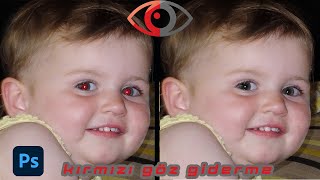 Photoshopta kırmızı göz giderme