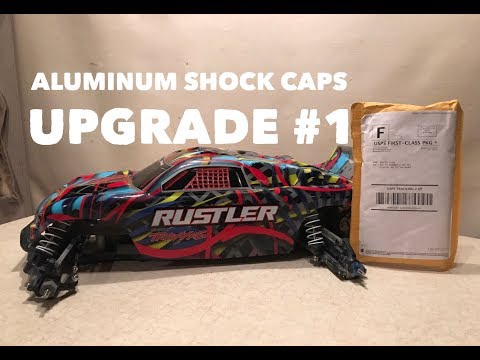 Traxxas Rustler Build Upgrade #1 (Aluminum Shock Caps)