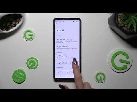 How to Find Auto Screen Brightness Function in Sony Xperia 10 V - Manage Auto Brightness