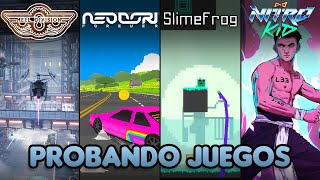 Probando Juegos - Hell Division, Neodori Forever, Slimefrog y Nitro Kid