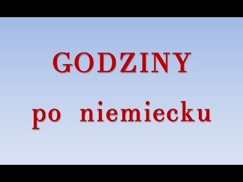 Godziny po niemiecku