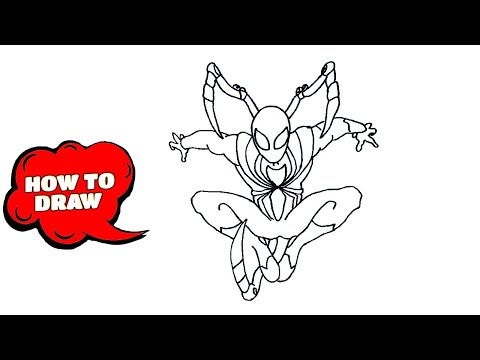How to draw iron spider | avengers | spiderman