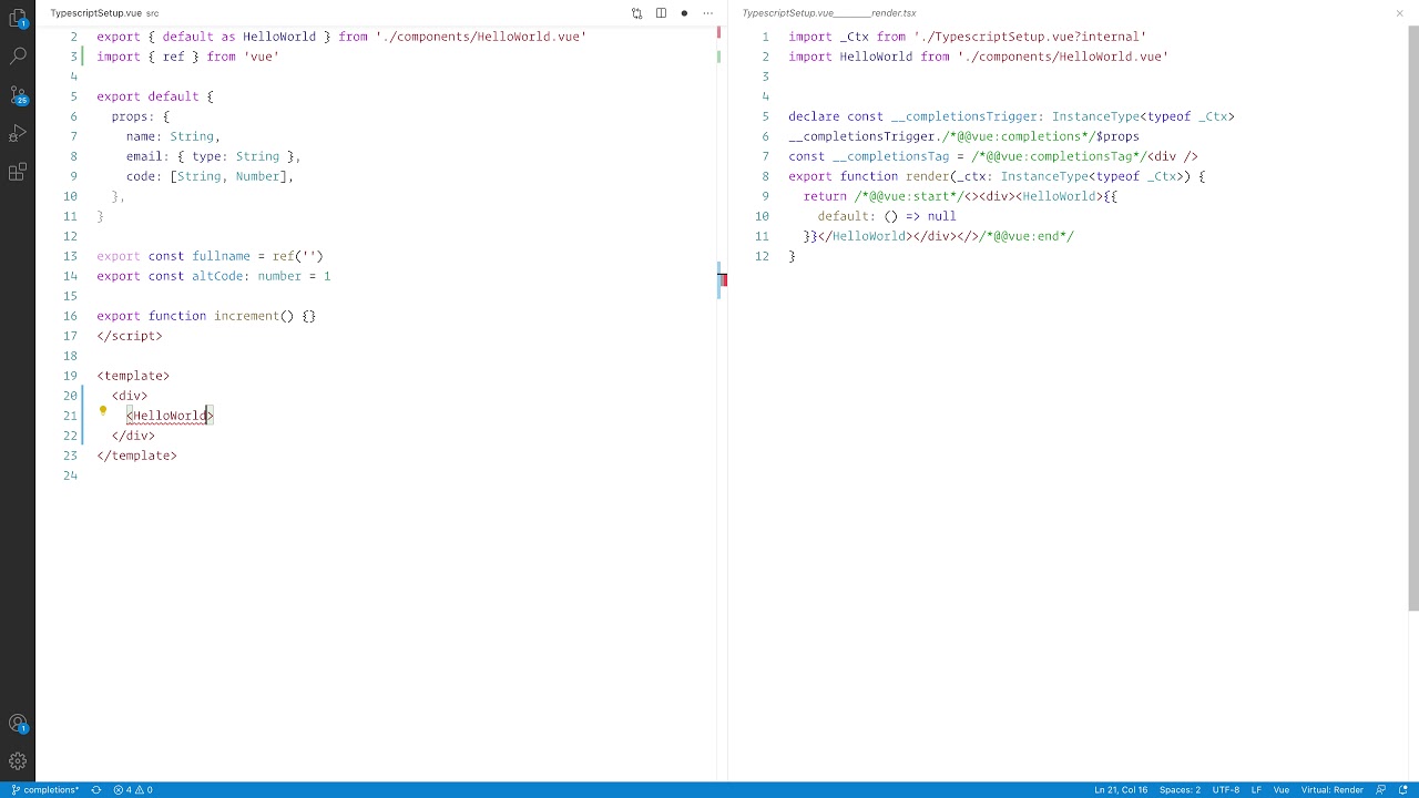 VueDX/TS Plugin – auto import components