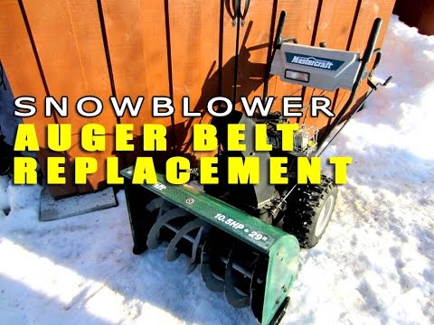 HOW-TO Replace Snowblower Auger Belts - MTD - CUB CADET - CRAFTSMAN