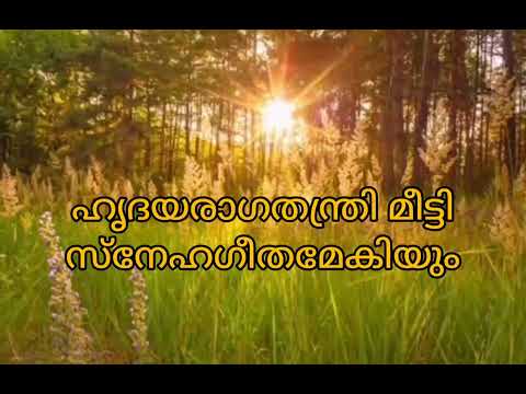 Hridayaragathanthri meetti... Malayalam Prayer song