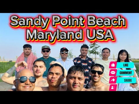 Summer cookout , Sandy Point  Beach, Maryland USA