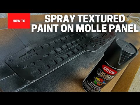 How to Use Krylon Fusion Textured Spray Paint on OHANA RIG SUPPLY Rear Hatch Molle Panel.    4K