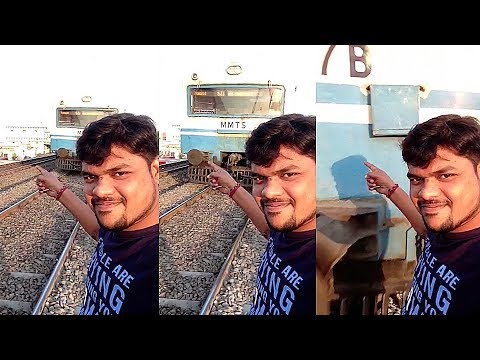 Shocking footage shows Indian man hit by train while posing for selfie
