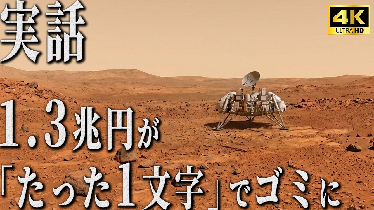 【4K実写】これが火星で起きた奇跡。大国アメリカを絶望させた「史上最悪のミス」の全貌と真相