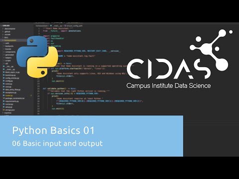 Python Basics 01 0610 Basic Input And Output