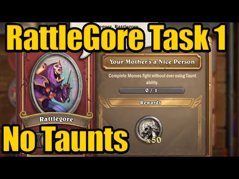 RattleGore Event Task #1: Moroes with No Taunts! - Hearthstone Mercenaries Guide
