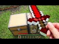 Minecraft in Real Life POV HOW TO CRAFT FIRE SWORD Realistic Minecraft 100 days Survival 創世神第一人稱真人版