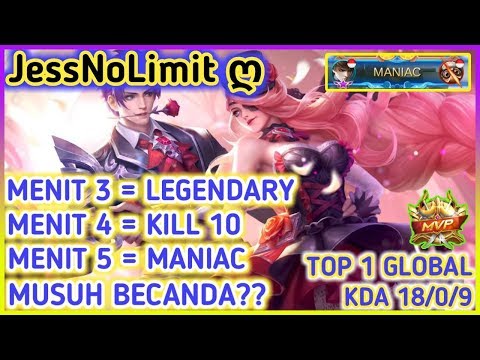 GUSION MANIAC! Jess No Limit GUSION GAMEPLAY [ TOP 1 GLOBAL GUSION ] | GUSION Jess No Limit TUTORIAL