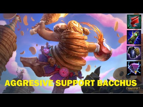 HUGE AGRESSION AND ANTIHEAL WITH THIS BUILD!! Bacchus Support Smite Joust