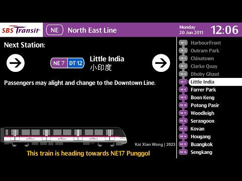 SBS Transit North East Line Train Announcement