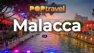 Walking in MALACCA / Malaysia 🇲🇾- Evening tour around Jonker & Temple Street - 4K 60fps (UHD)