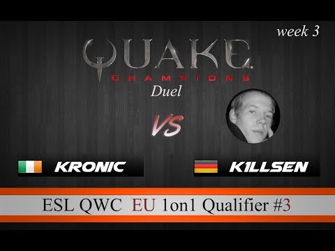 k1llsen vs kRoNic | 1on1 QWC Qualifier #3 Europe