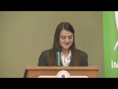 Discurs Alexia Urtoi ( isi sustine tatal in primul ei discurs la 18 ani )