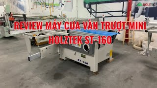 ✅ REVIEW MÁY CẮT BÀN TRƯỢT MINI ST-160, máy cắt cánh gà 2 lưỡi phù hợp xưởng diện tích nhỏ