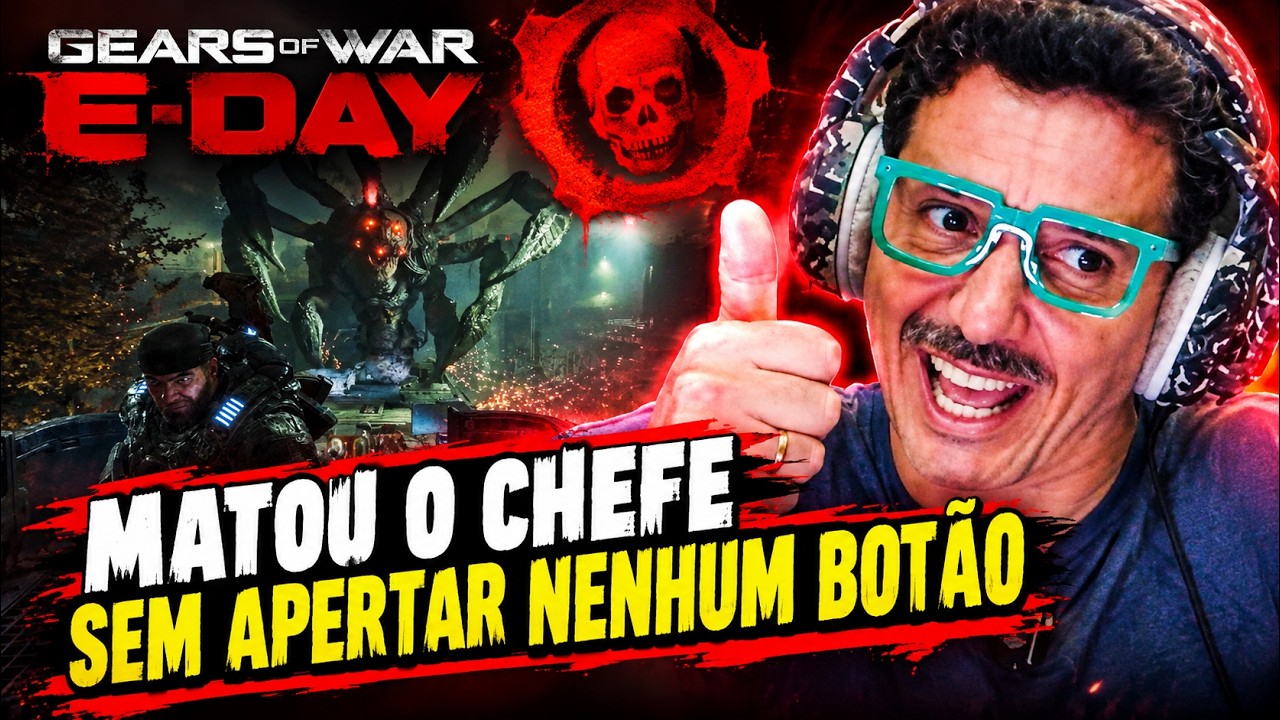 NÃO PODE SER! DE NOVO?Agora foi O CHEFÃO SEM APERTAR UM BOTÃO(Pra Fiscais de Wolverine) #gearsofwars