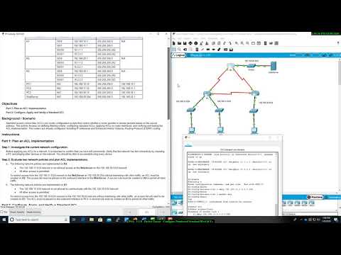 ENSA - 5.1.8 - Packet Tracer - Configure Numbered Standard IPv4 ACLs