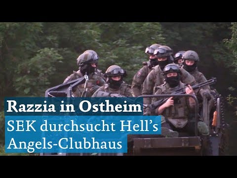Razzia: SEK stürmt Clubhaus der Hells Angels in Ostheim