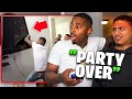 Runik KICKS EVERYONE OUT After FunnyMike BREAKS His TV AGAIN At The 200K Followers Party