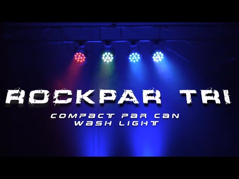 All About Your Rockville RockPAR TRI LED RGB Compact Par Can Pro DJ DMX Wash Light+Remote