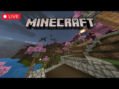LiL DiGiTaL 210 - 🔴 MINECRAFT | Survival With Friends LIVE! | Gathering Resources To Make a Giant Island!
