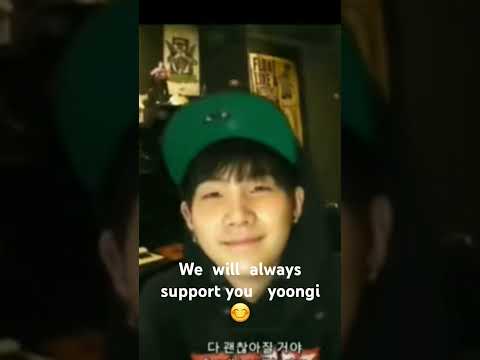 We  will always  support you yoongi  #ARMY  #our  strong and  brave  yoongi
