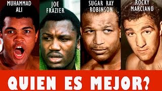 Muhammad Ali vs Joe Frazier vs Sugar Ray Robinson vs Rocky Marciano // ¿Quién es mejor? boxeadores