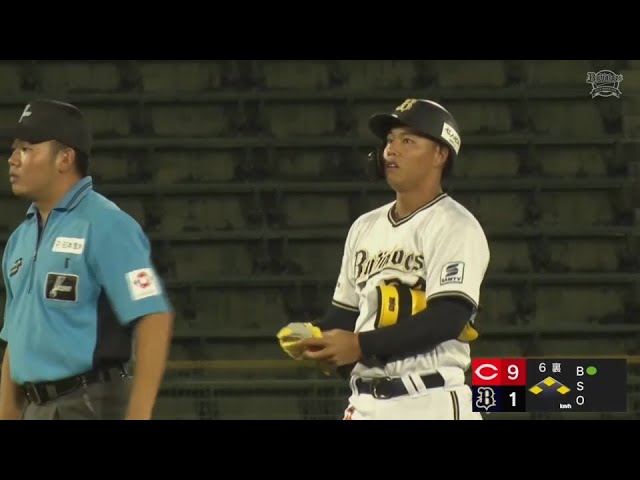 【ファーム】バファローズのドラフト1位・横山聖哉 無死満塁から2点タイムリー2ベースを放つ!!  2024年8月7日 オリックス・バファローズ 対 広島東洋カープ