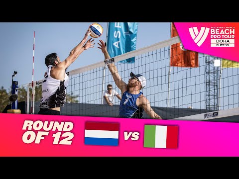 Brouwer/ Meeuwsen vs. Nicolai/ Cottafava - Round of 12 Highlights Doha 2023 #BeachProTour