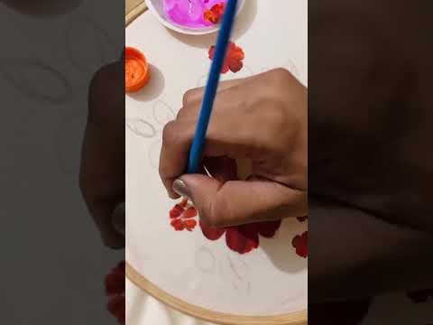 Easy fabric painting &flower painting design