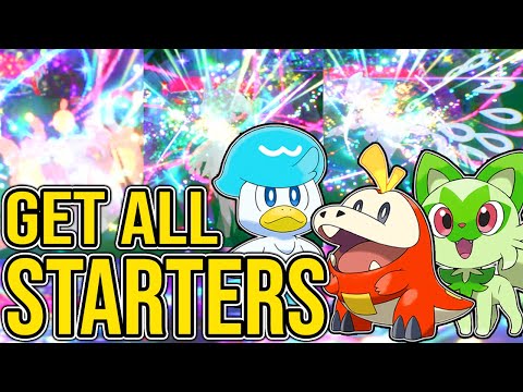How to Get All 3 Starters (WITHOUT HOME) & Final Evolutions in Pokémon Scarlet and Violet