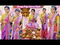 Durga Puja Saree Style And Look Traditional Bengali Saree Draping Tutorial For Durga Puja